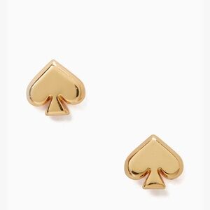 Kate Spade Signature Mini Spade Gold Stud Earrings With Dust Bag - $49 Retail